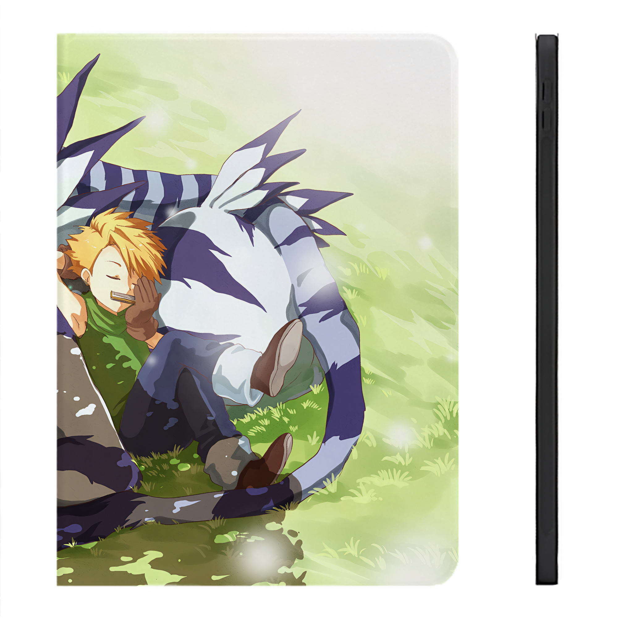 （画像用） Digimon デジタルモンスター/デジモン IPadケース ペンホルダー付き ブックスタイルデザイン